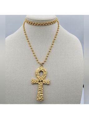 Egyptian Ankh Cross Pendant Necklace #2304